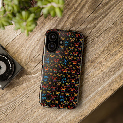 Tough Cases, Aries, Zodiac v1, Metal Pattern