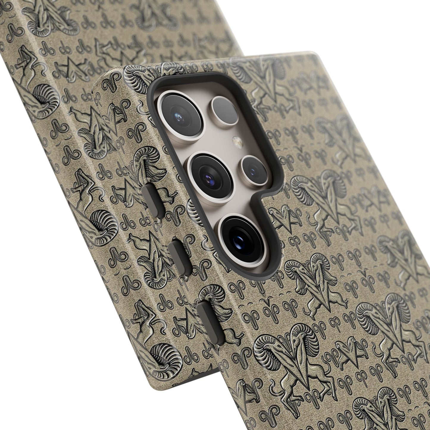Tough Cases, Aries, Zodiac, Metal Pattern