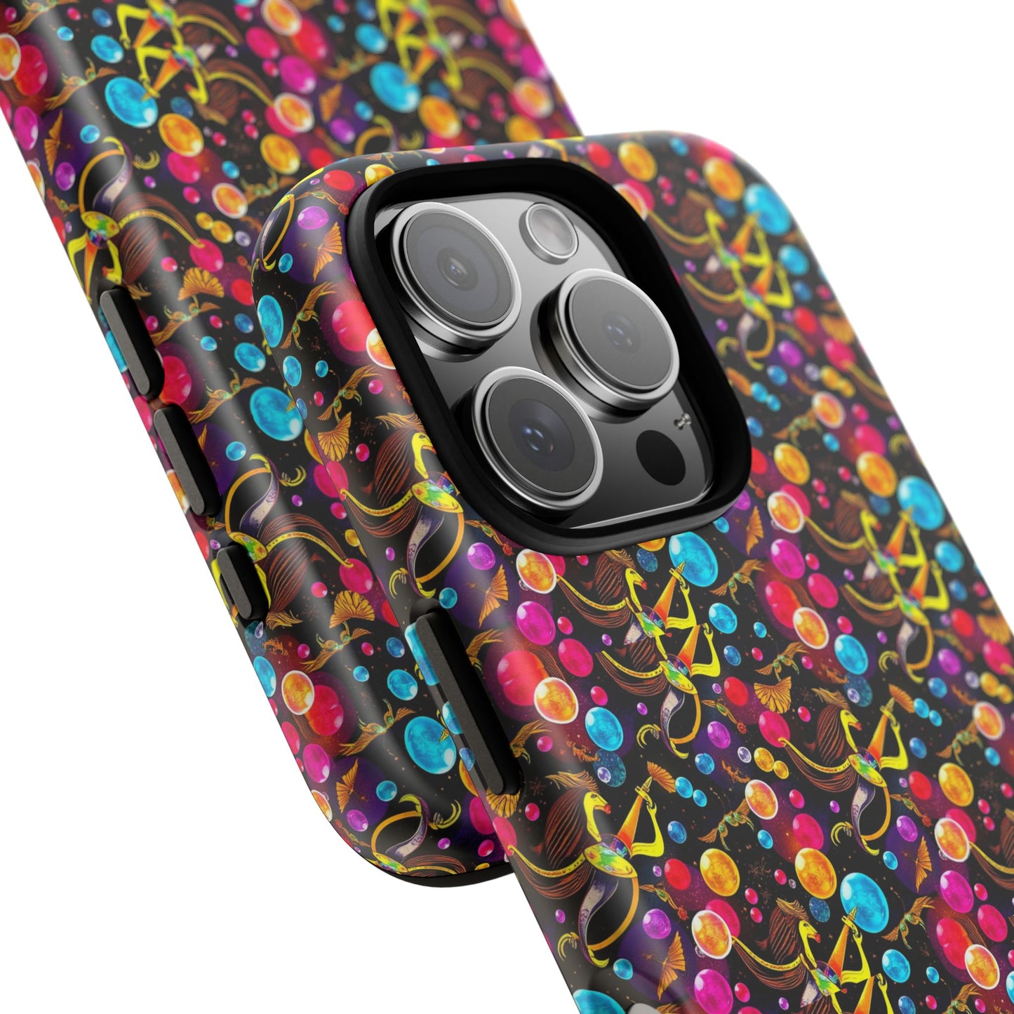 Tough Cases, Sagittarius, Zodiac v1, Bubble Pattern