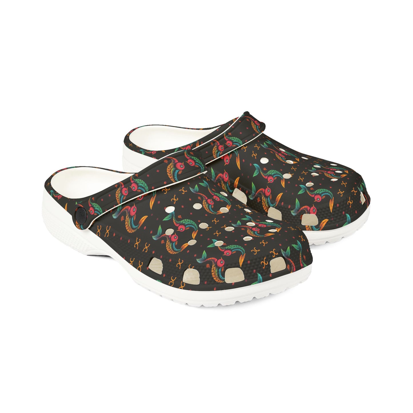 EVA Foam Rubber Shoes, (AOP), Pisces, Zodiac v3, Pattern