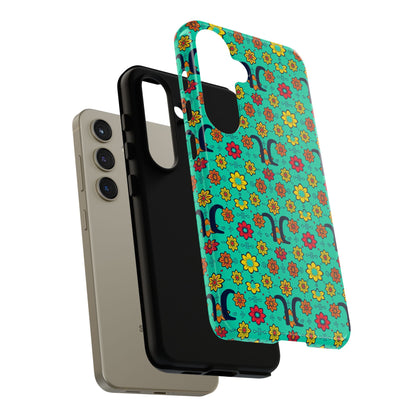Tough Cases, Aquarius, Zodiac v2, Flower Pattern