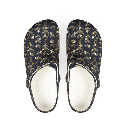 EVA Foam Rubber Shoes, (AOP), Pisces, Zodiac, Pattern