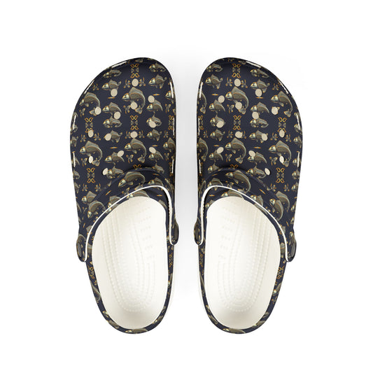 EVA Foam Rubber Shoes, (AOP), Pisces, Zodiac, Pattern