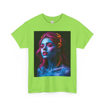 Unisex Heavy Cotton T-Shirt, Scorpio, Zodiac, Sexy Art