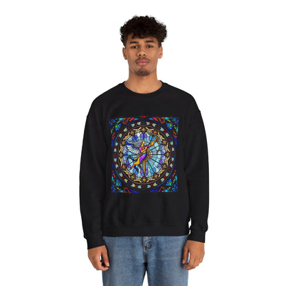 Unisex Heavy Blend™ Crewneck Sweatshirt, Glass, Sagittarius Zodiac Design