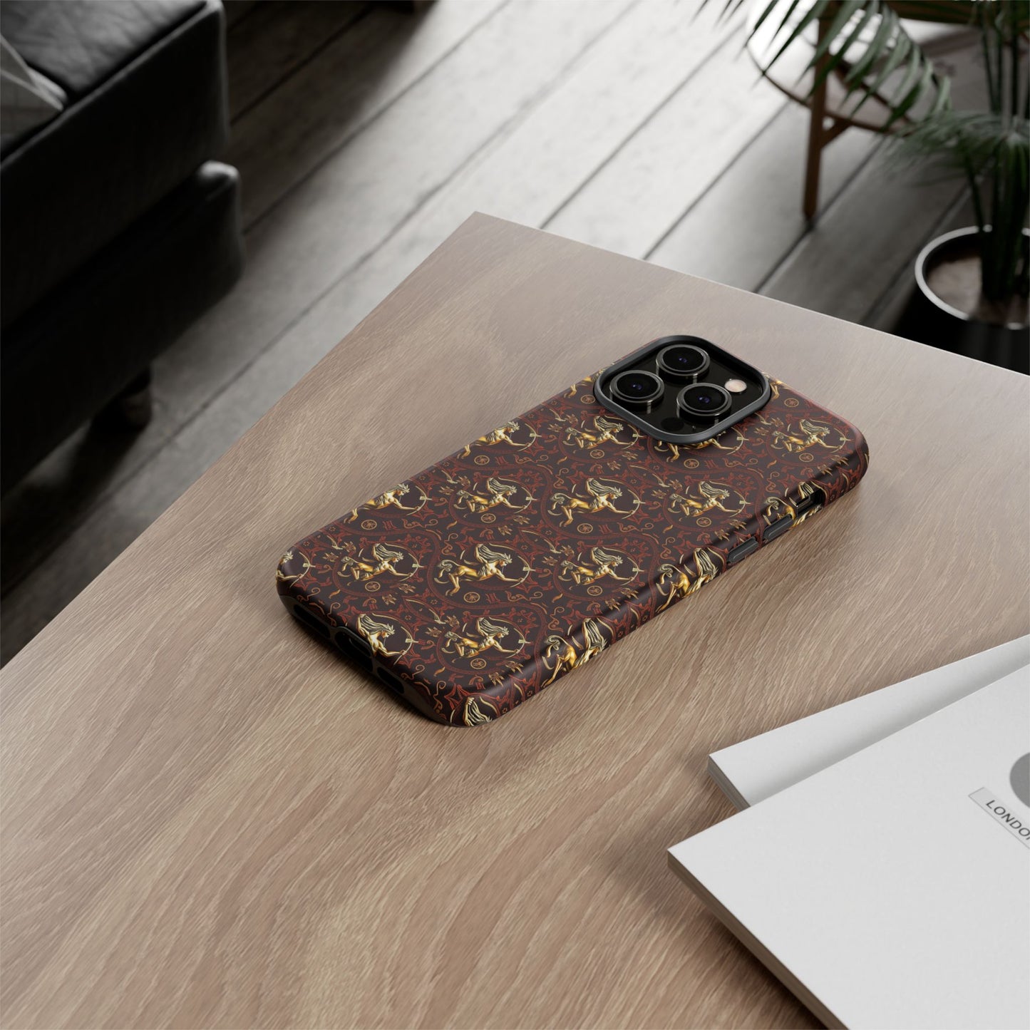 Tough Cases, Sagittarius, Zodiac, Metal Pattern