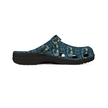 EVA Foam Rubber Shoes, (AOP), Pisces, Zodiac v4, Pattern