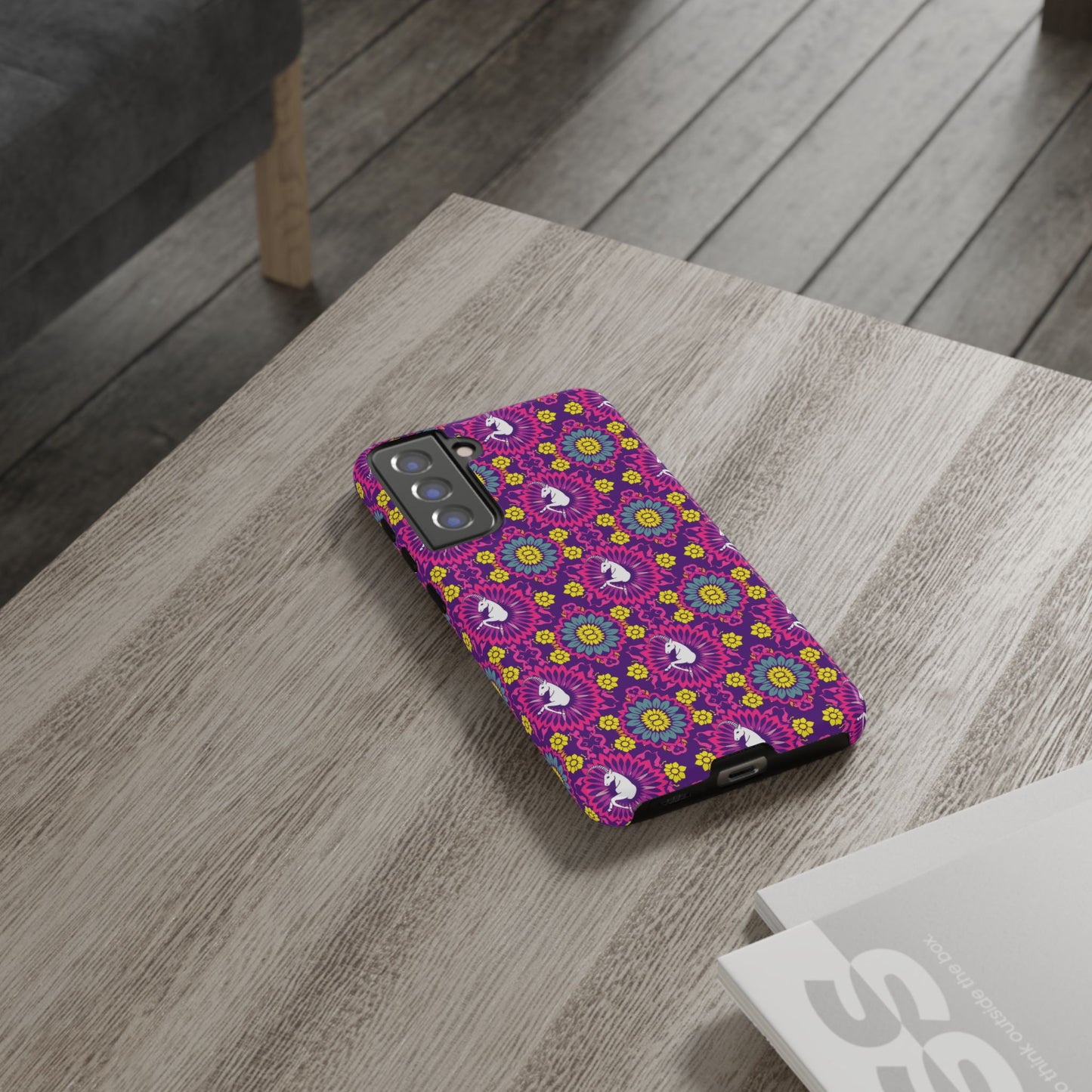 Tough Cases, Capricorn, Zodiac, Flower Pattern