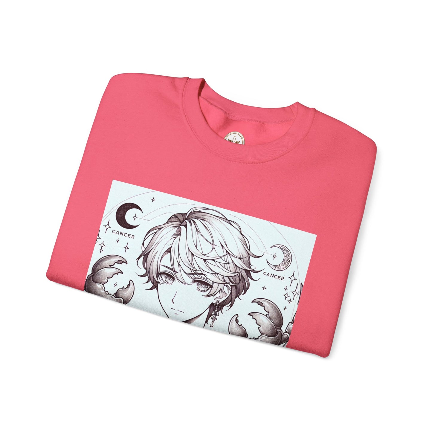 Unisex Heavy Blend™ Crewneck Sweatshirt,Two Moon, Cancer Zodiac Design