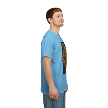 Unisex Heavy Cotton T-Shirt, Gold Lion v1, Leo Zodiac Design