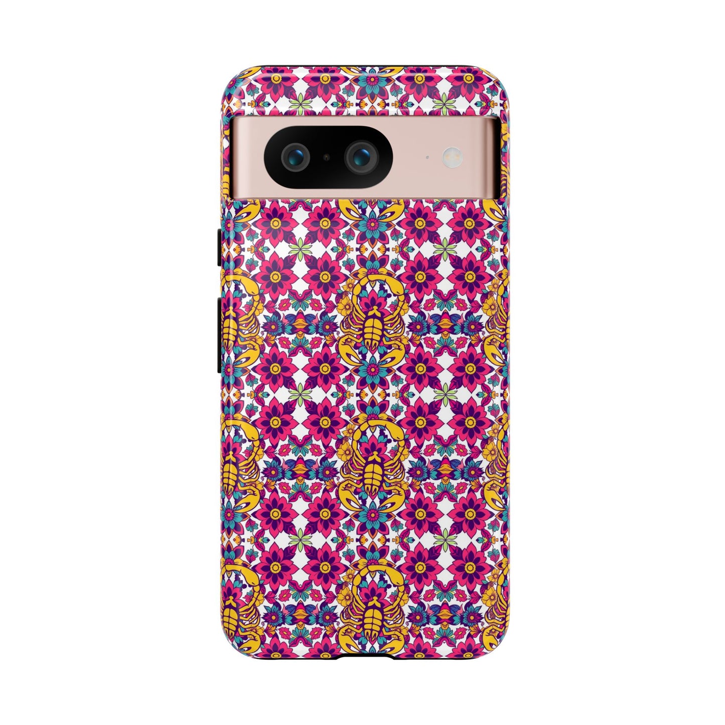 Tough Cases, Scorpio, Zodiac v2, Flower Pattern