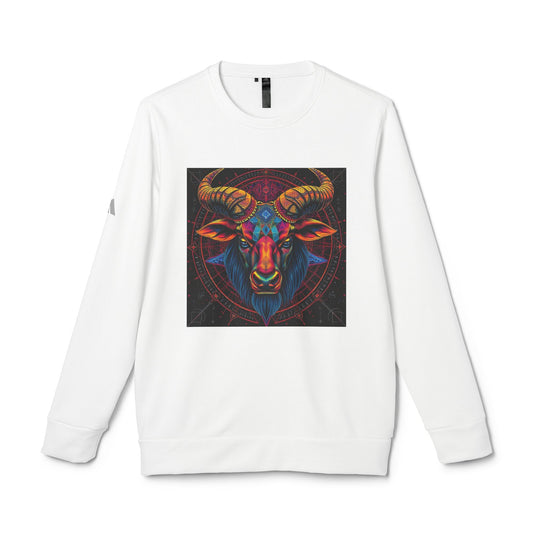 Adidas, Unisex Fleece Crewneck Sweatshirt, Taurus, Pop Art 2, Zodiac