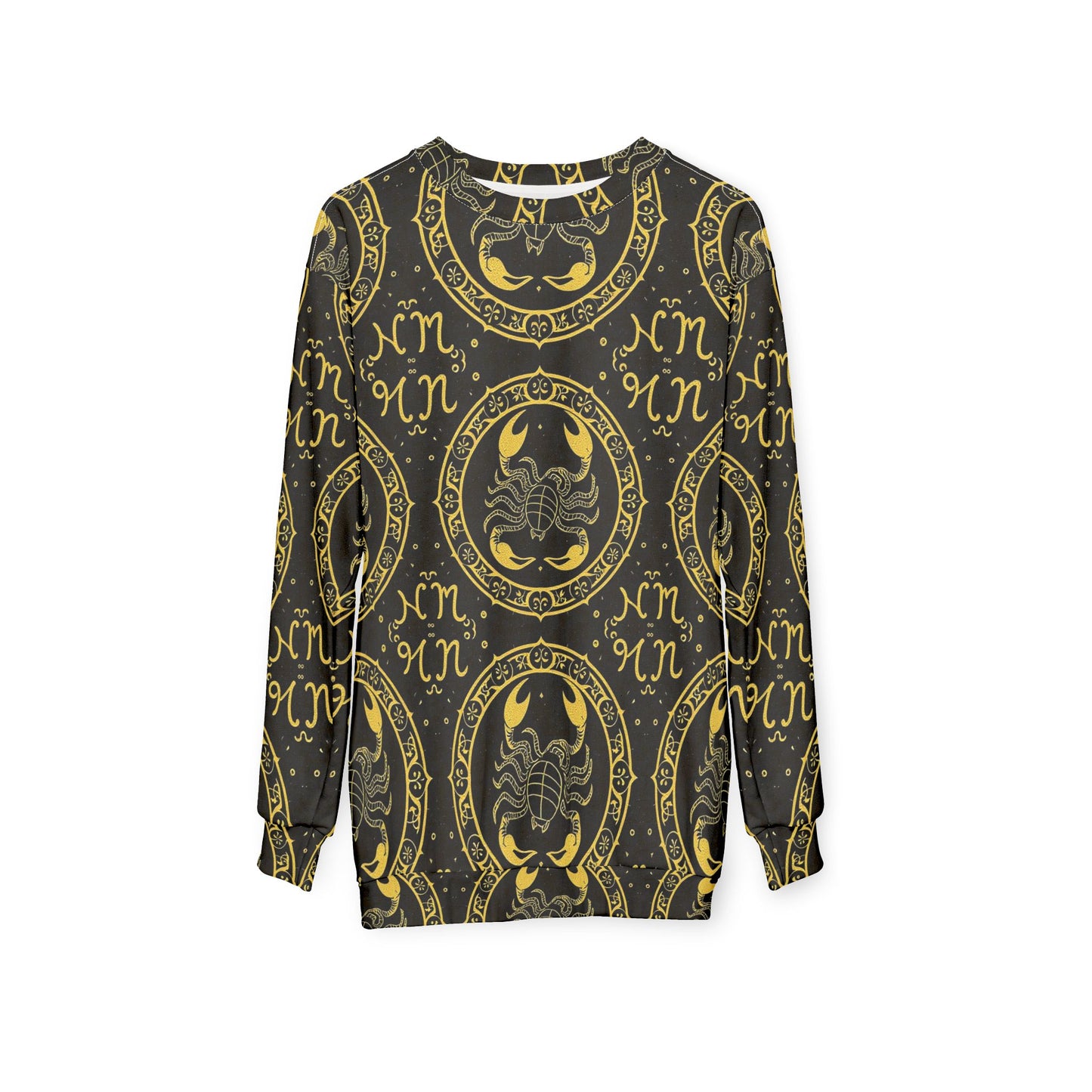 Unisex Sweatshirt, Zodiac Design, Pattern v1, Scorpio, AOP