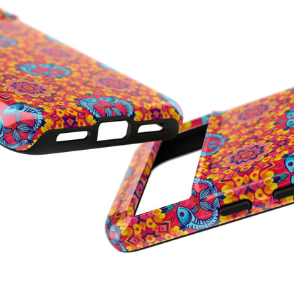 Tough Cases, Pisces, Zodiac v1, Flower Pattern