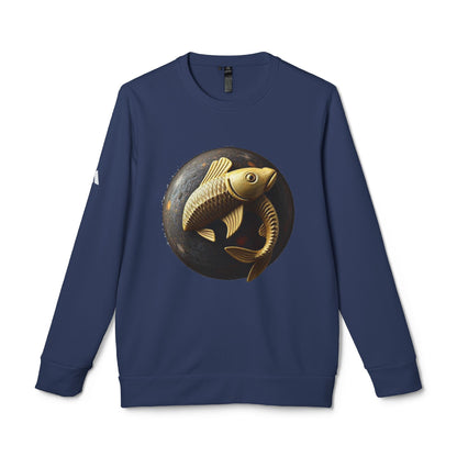 Adidas, Unisex Fleece Crewneck Sweatshirt, Pisces, Space Animal, Zodiac