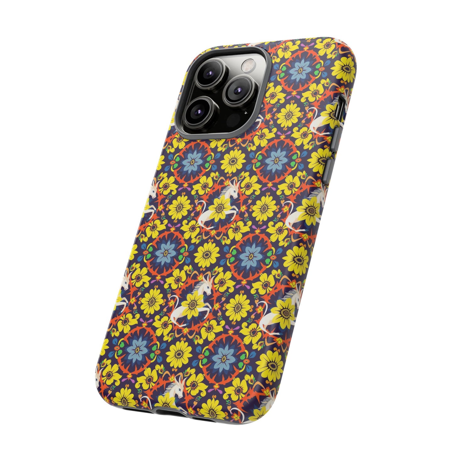 Tough Cases, Aquarius, Zodiac v3, Flower Pattern