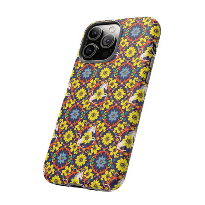Tough Cases, Aquarius, Zodiac v3, Flower Pattern