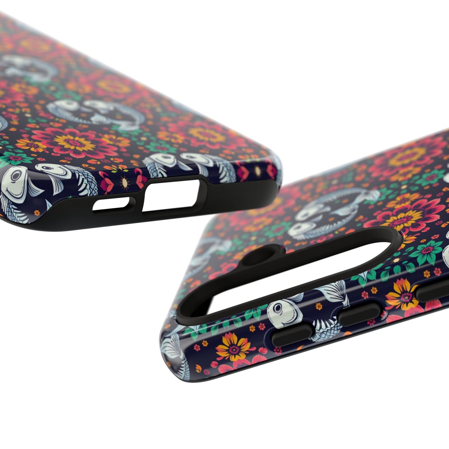 Tough Cases, Pisces, Zodiac v4, Flower Pattern