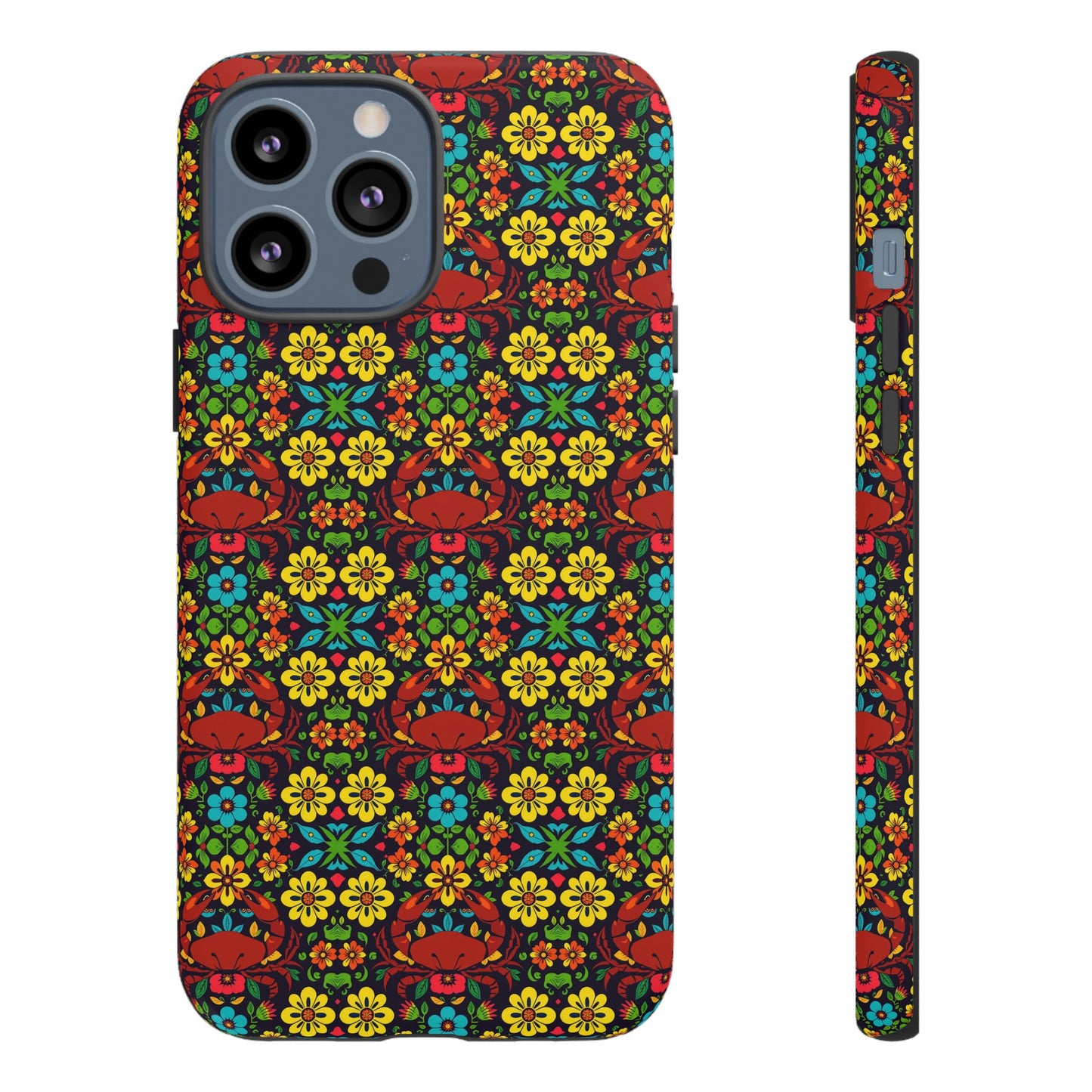 Tough Cases, Cancer, Zodiac v2, Flower Pattern