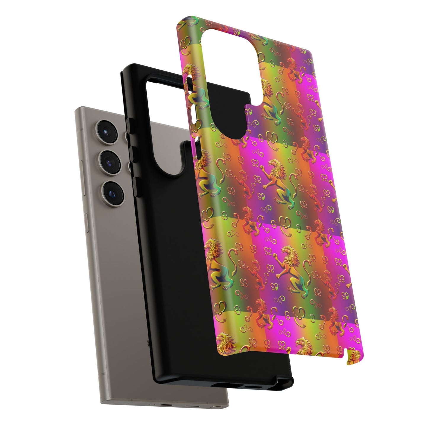 Tough Cases, Leo, Zodiac v1, Metal Pattern
