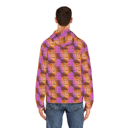 Full-Zip Hoodie (AOP), Libra, Zodiac v2, Pattern