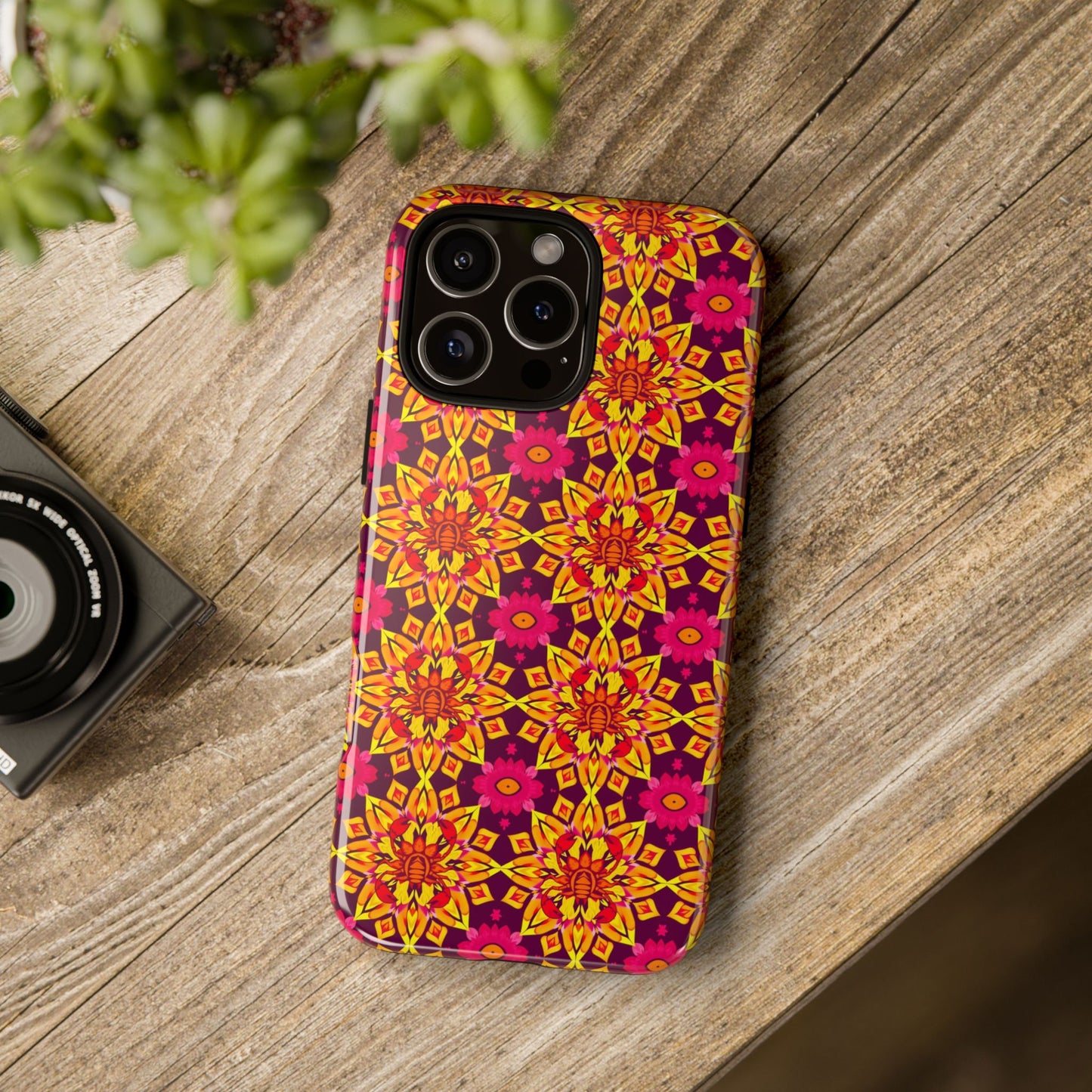 Tough Cases, Scorpio, Zodiac v1, Flower Pattern