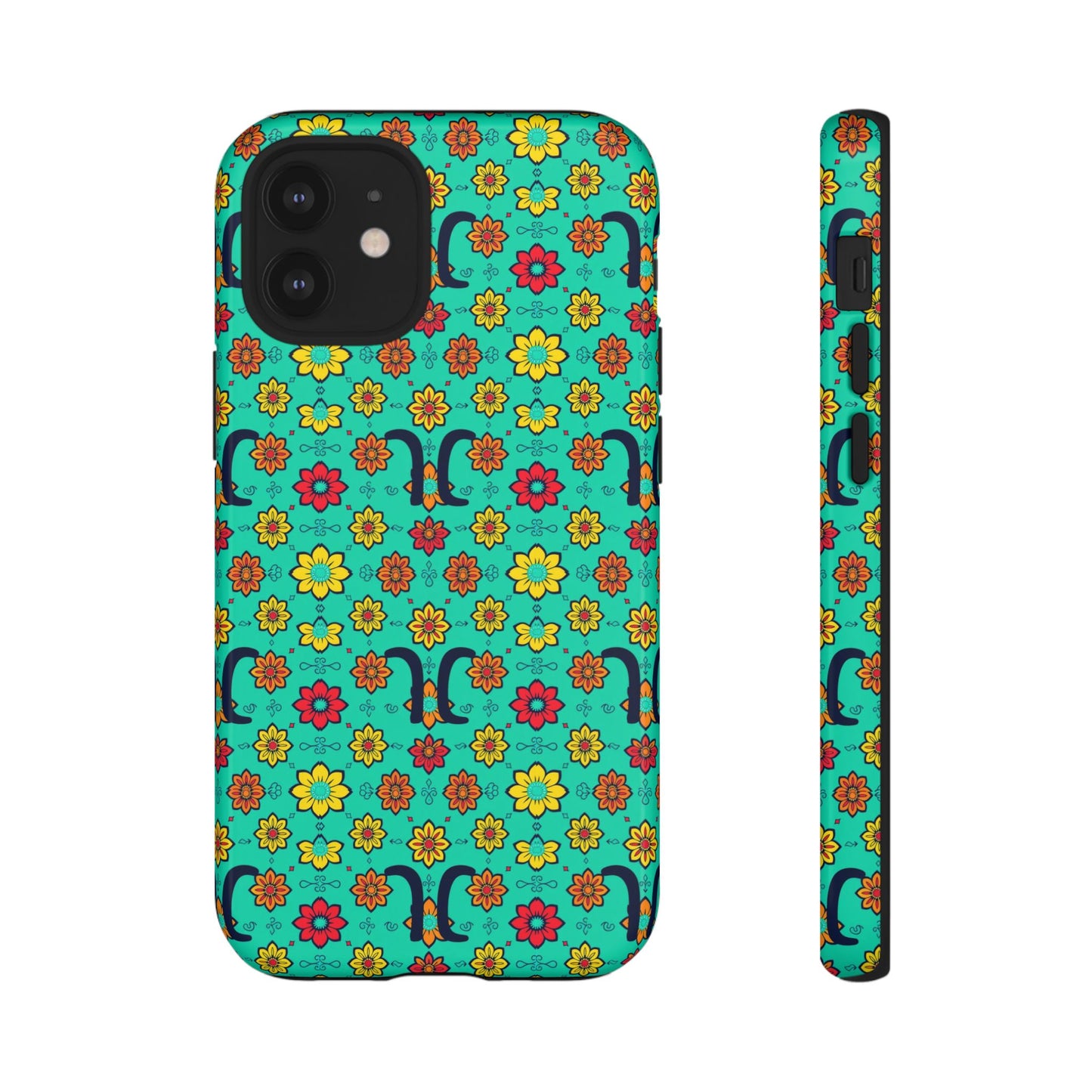Tough Cases, Aquarius, Zodiac v2, Flower Pattern