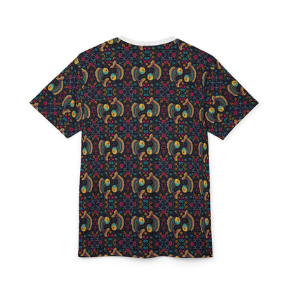 Unisex Cut & Sew T-Shirt, AOP, Pisces, Zodiac v1, Pattern