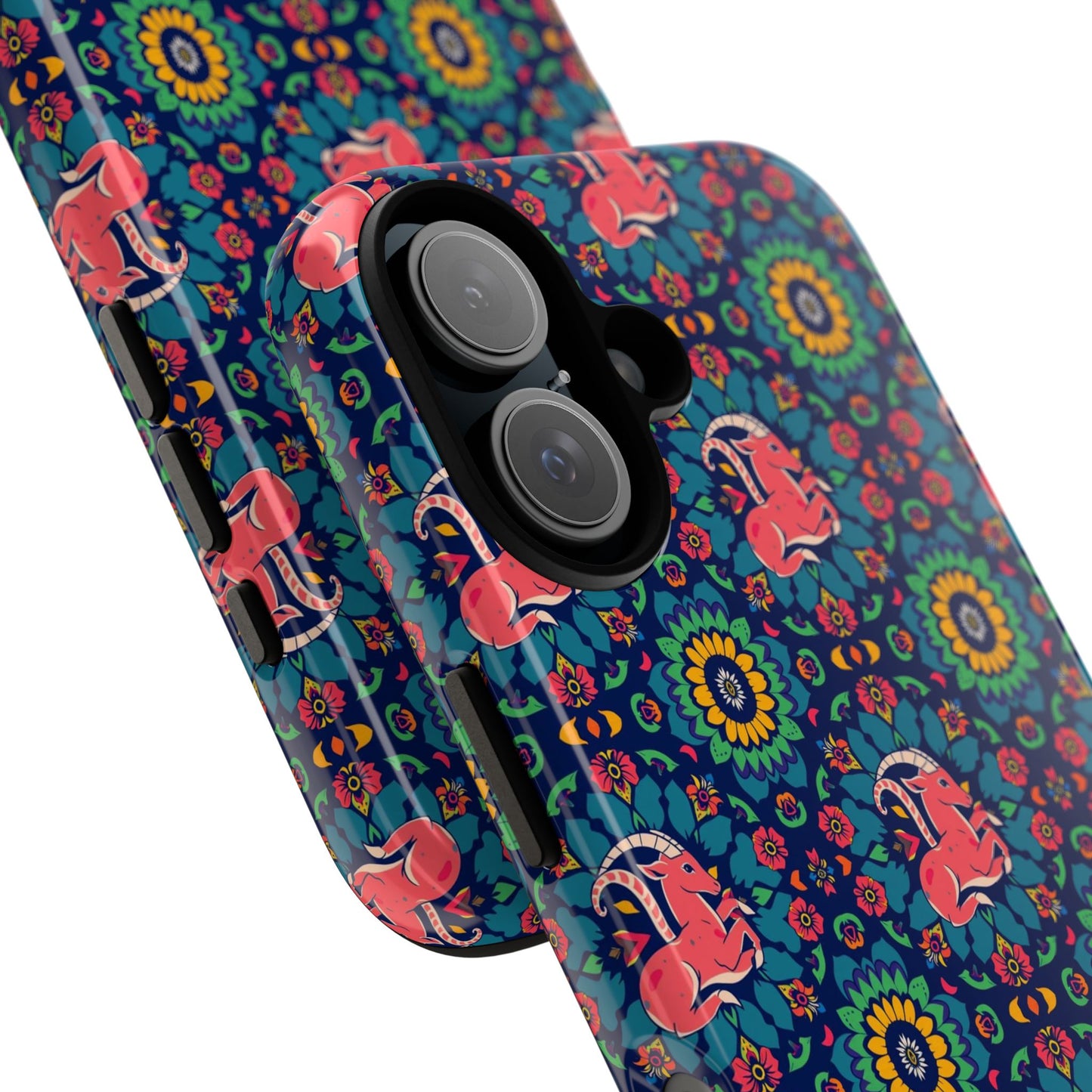 Tough Cases, Capricorn, Zodiac v1, Flower Pattern