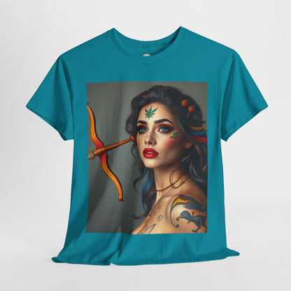 Unisex Heavy Cotton T-Shirt, Sagittarius, Zodiac v2, Sexy Art