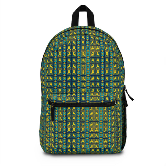 Backpack, Leo, Zodiac v1, Shapes Pattern