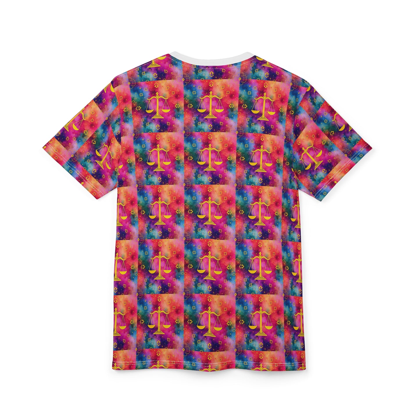 Unisex Cut & Sew T-Shirt, AOP, Libra, Zodiac, Pattern