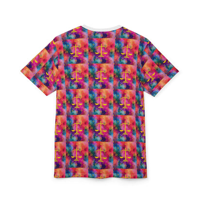 Unisex Cut & Sew T-Shirt, AOP, Libra, Zodiac, Pattern