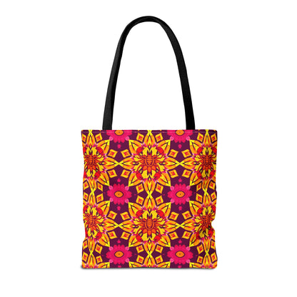 Tote Bag (AOP), Scorpio, Zodiac, Flower Pattern