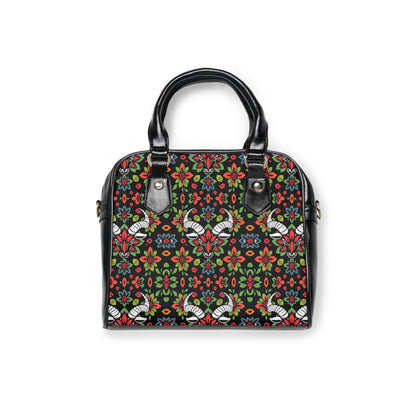 Shoulder Handbag, Taurus, Zodiac, Flower Pattern