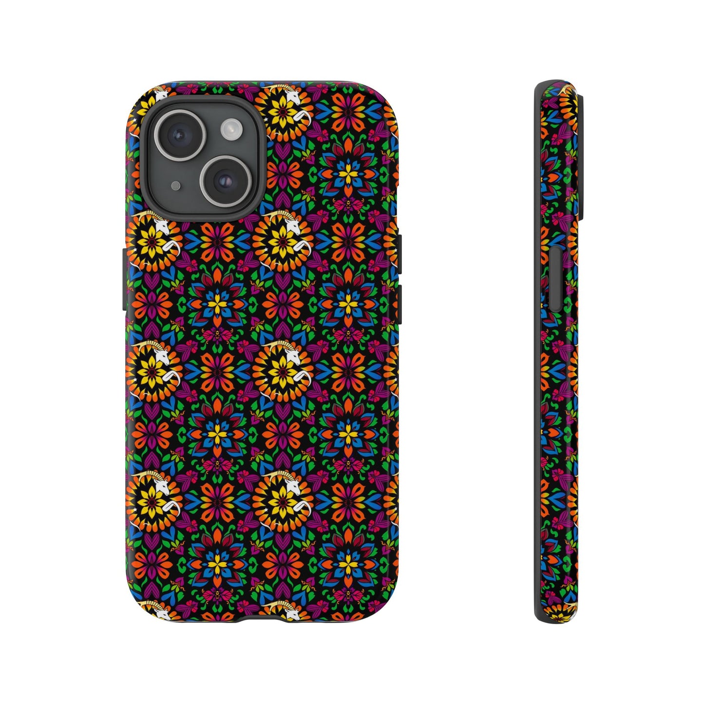 Tough Cases, Capricorn, Zodiac v2, Flower Pattern