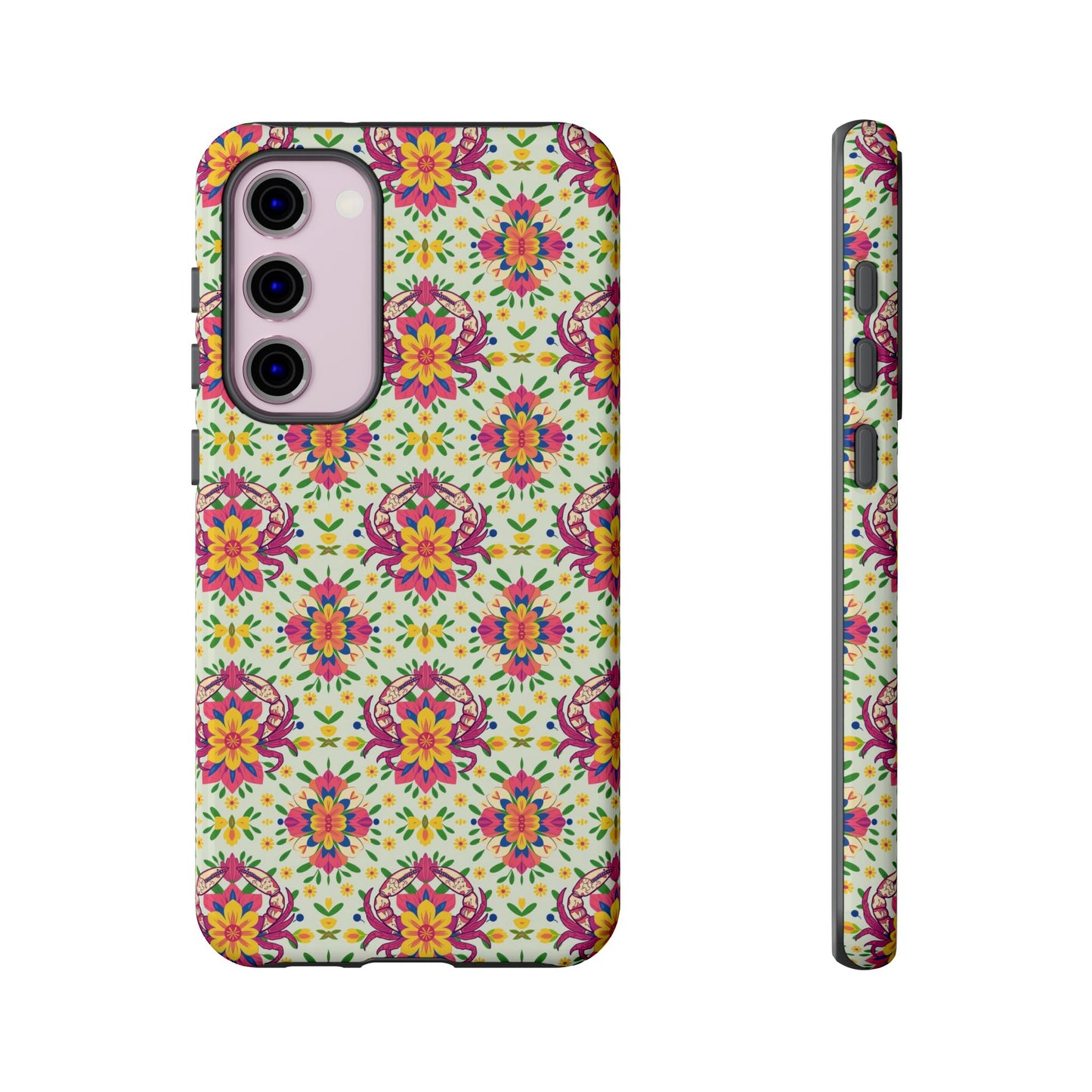 Tough Cases, Cancer, Zodiac v3, Flower Pattern
