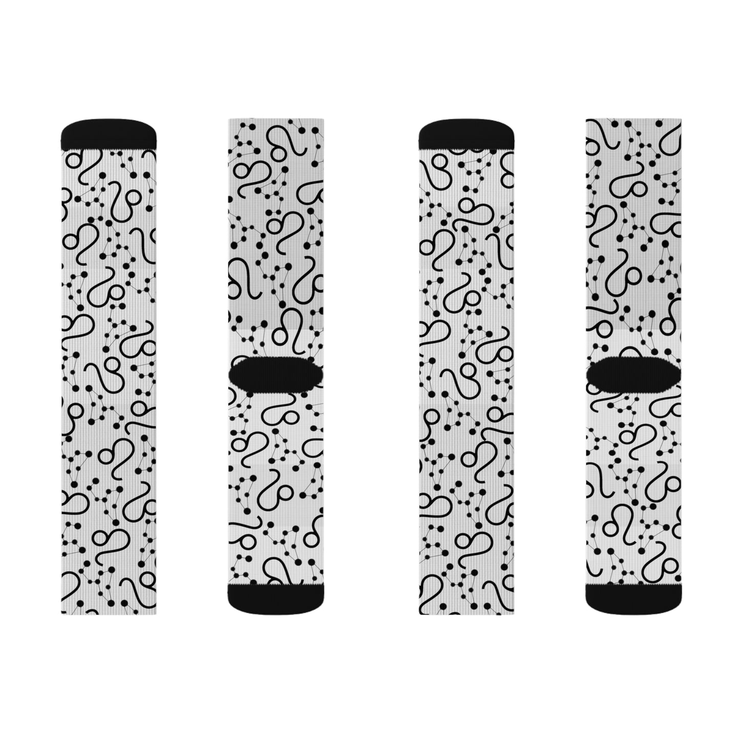 Zodiac Sublimation Socks Leo Zodiac sign