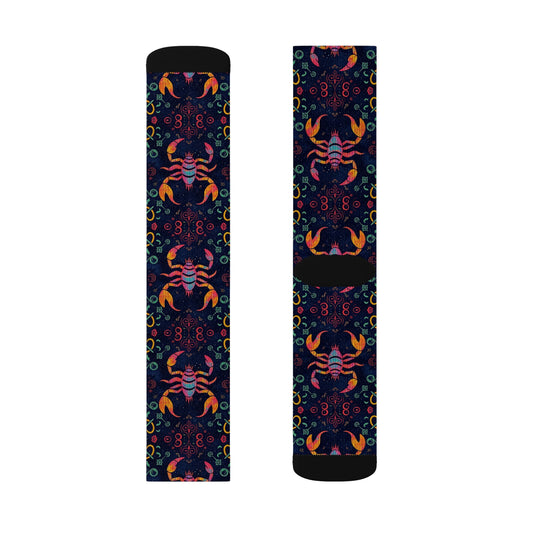 Sublimation Socks, Scorpio, Zodiac v3, Pattern