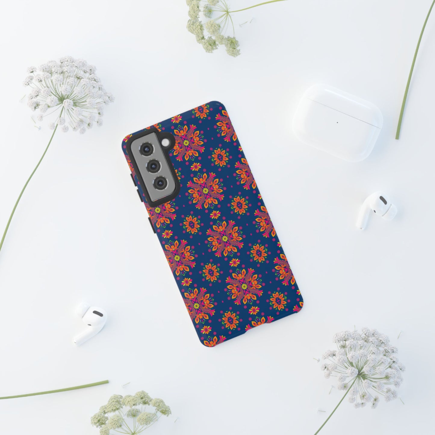 Tough Cases, Gemini, Zodiac v2, Flower Pattern
