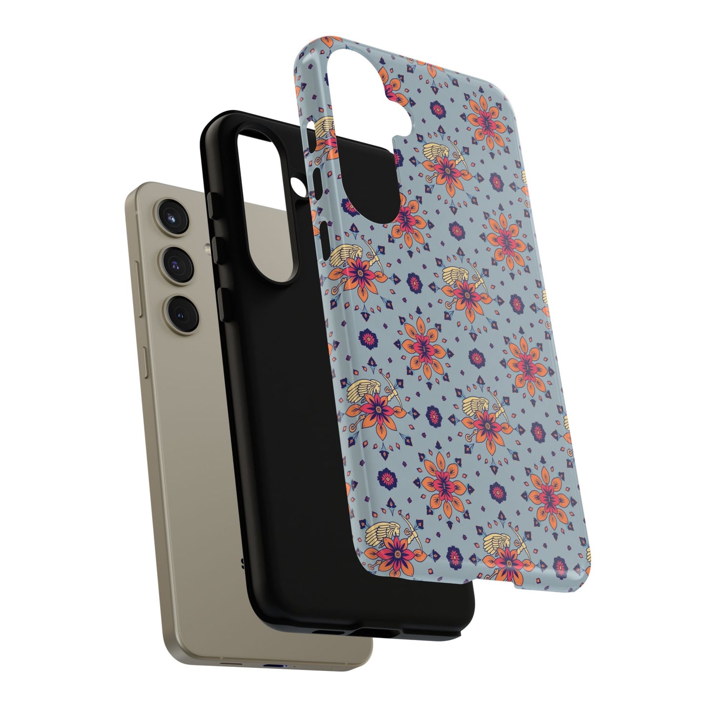 Tough Cases, Sagittarius, Zodiac v3, Flower Pattern