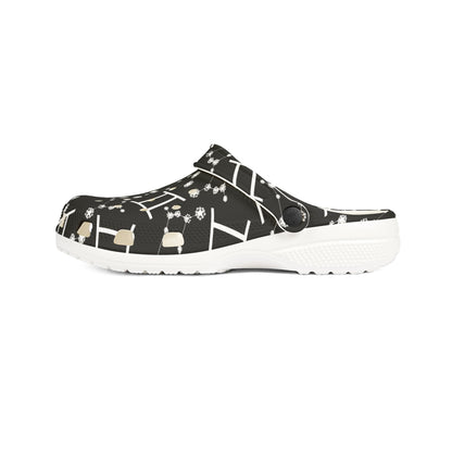 EVA Foam Rubber Shoes (AOP), Material 100% EVA, Gemini Zodiac Design