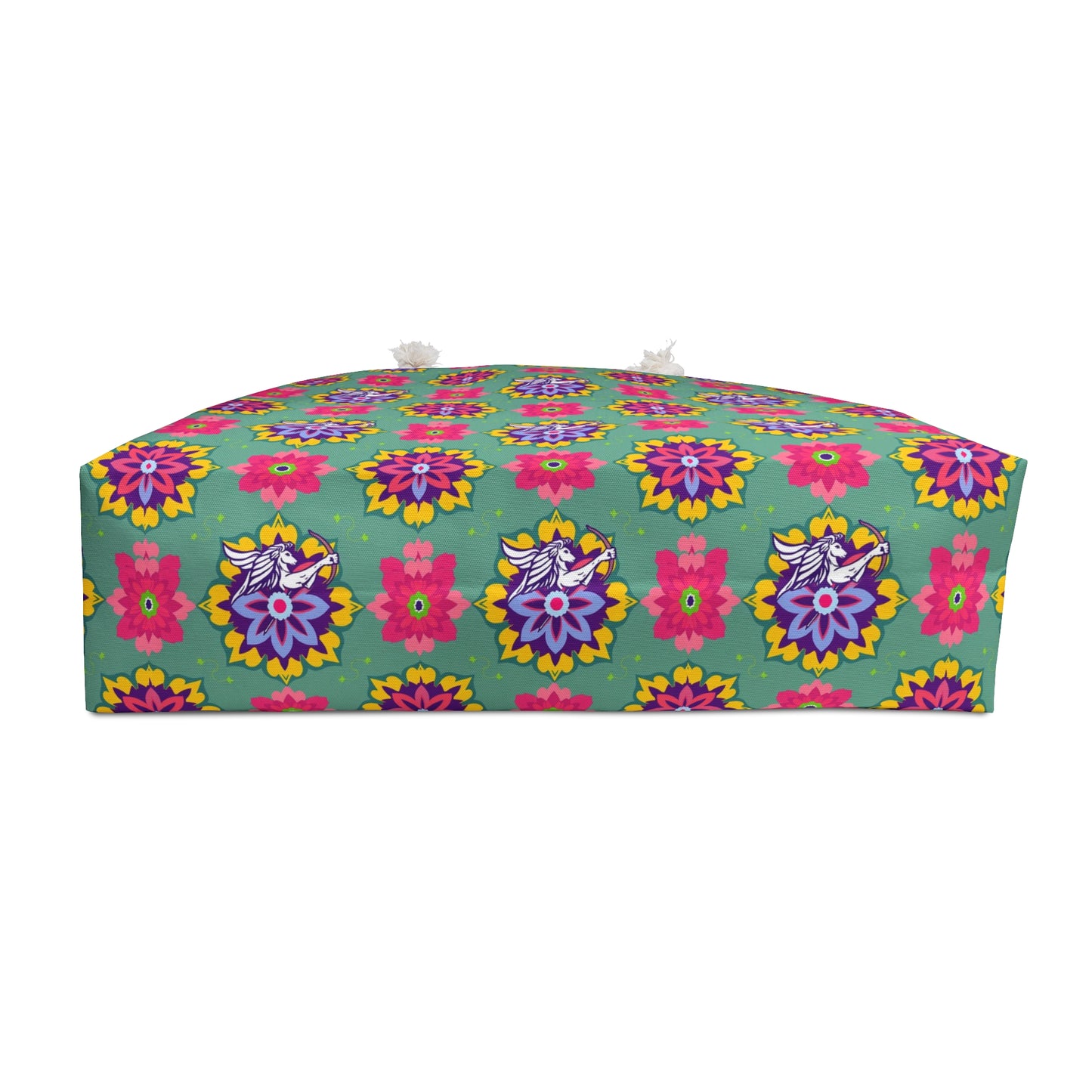 Weekender Bag, Sagittarius, Zodiac v2, Flower Pattern