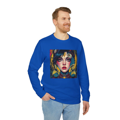 Adidas, Unisex Fleece Crewneck Sweatshirt, Pisces, Pop Art v1, Zodiac
