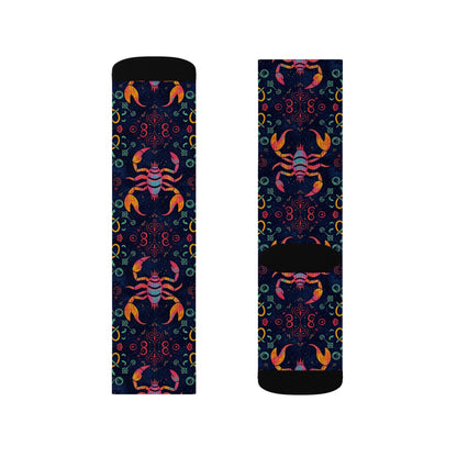 Sublimation Socks, Scorpio, Zodiac v3, Pattern