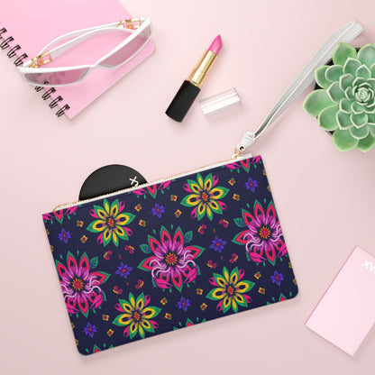 Clutch Bag, Scorpio, Zodiac v2, Flower Pattern