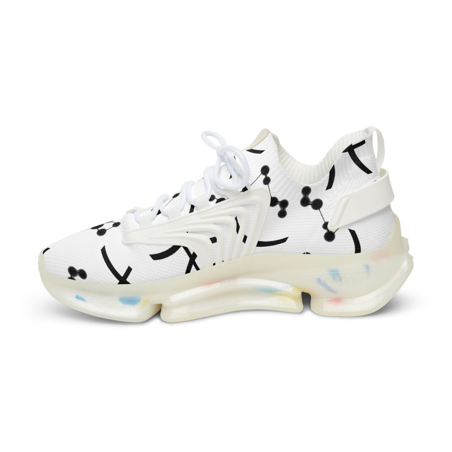 Men's Mesh Sneakers, Pisces Zodiac Sign, all over print