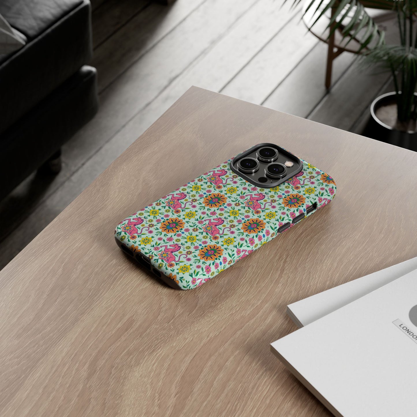Tough Cases, Aquarius, Zodiac, Flower Pattern
