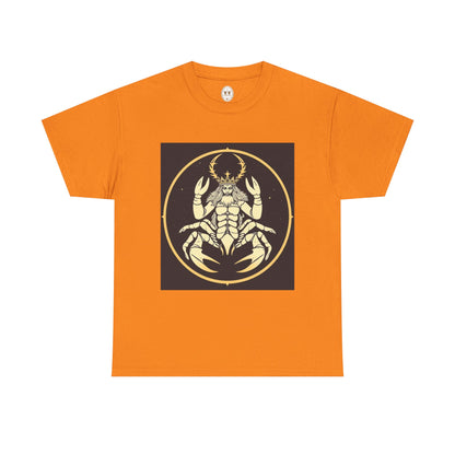 Unisex Heavy Cotton T-Shirt, Scorpio King, Print Art, Zodiac Design
