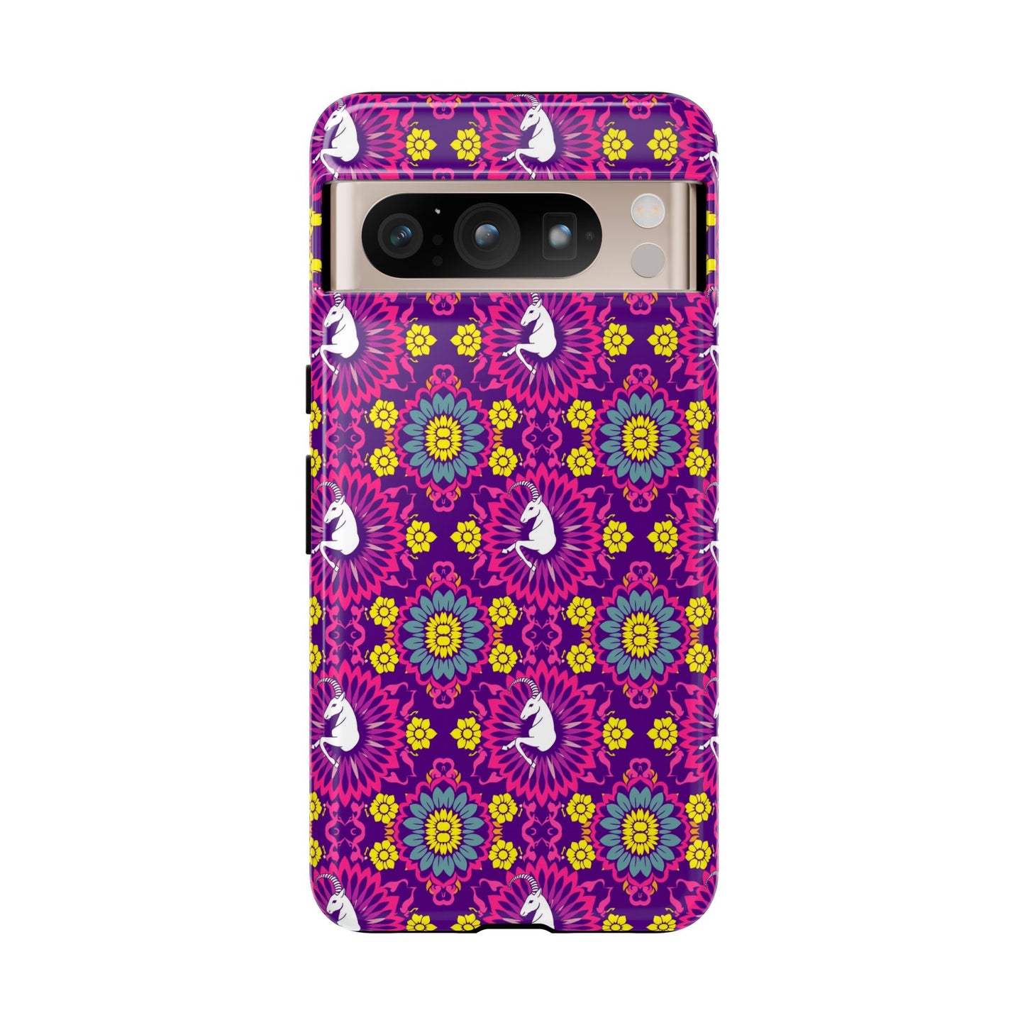 Tough Cases, Capricorn, Zodiac, Flower Pattern
